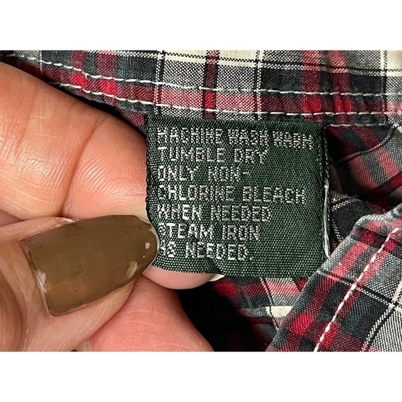 Hunt Club Men's Cotton Plaid Size Medium Button-Down Long Sleeve Shirt - Picture 9 of 9